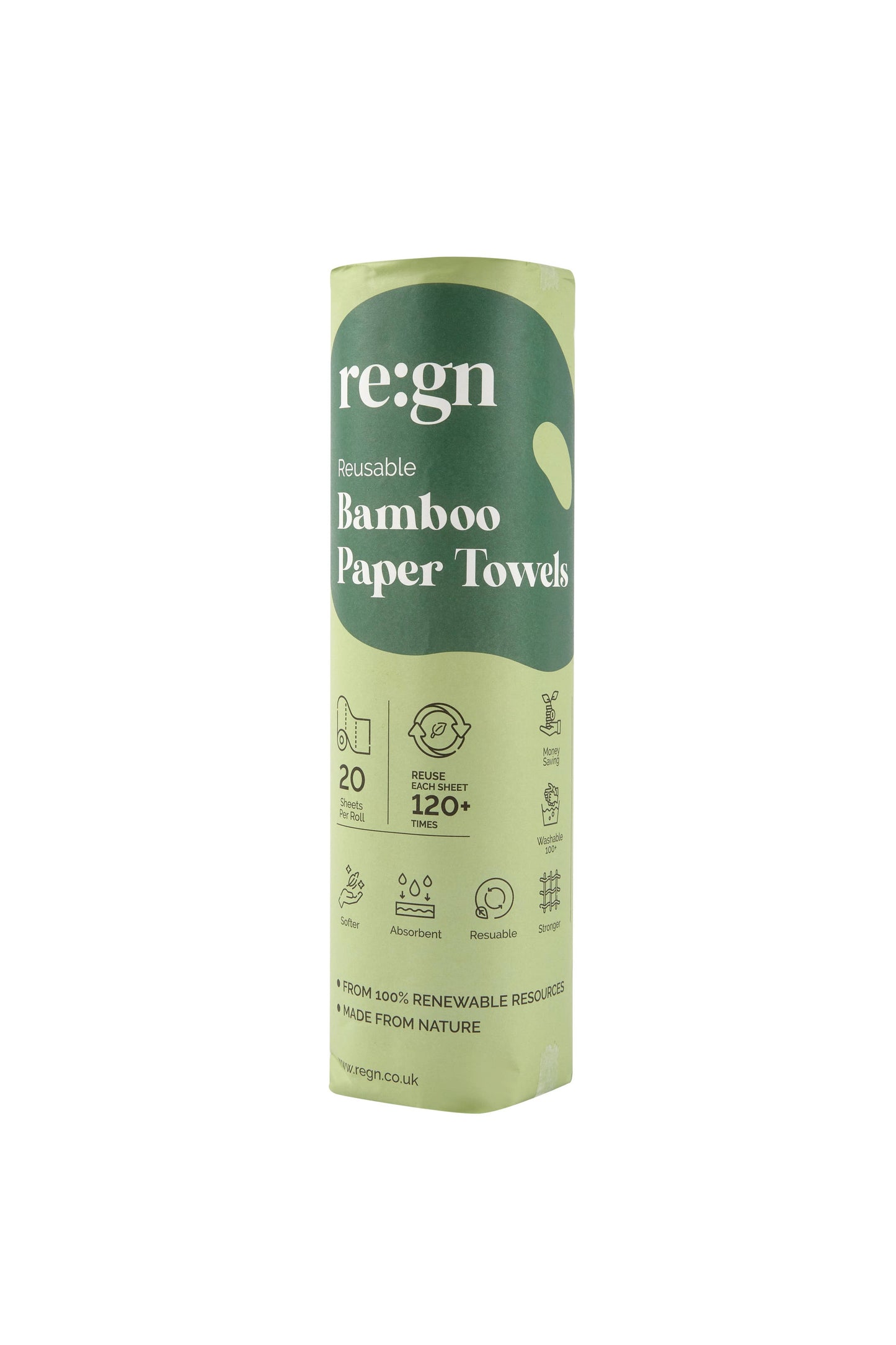 Reusable Paper Towels | Bamboo | Roll of 20