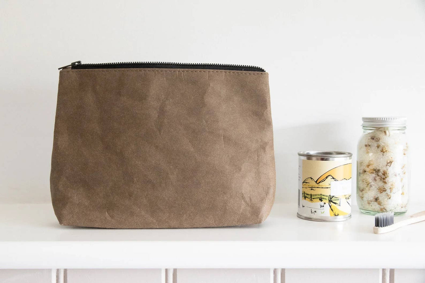 Wash Bag | Kraft Paper Leather