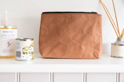 Wash Bag | Kraft Paper Leather