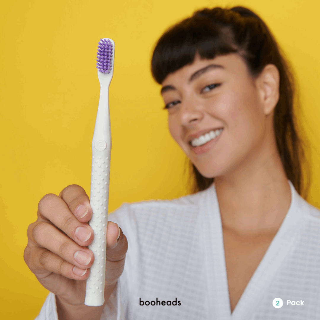 Toothbrush - Biodegradable | Aqua & Purple | Pack of 2