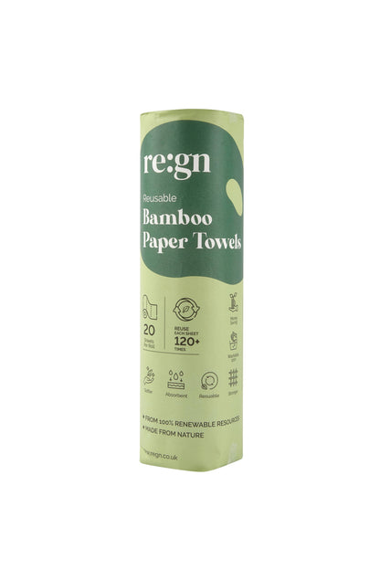 Reusable Paper Towels | Bamboo | Roll of 20