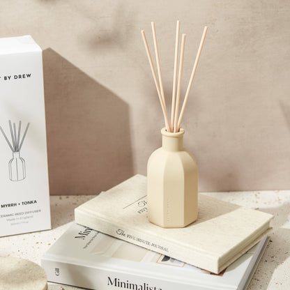 Reed Diffuser | Ceramic | Beige | Myrrh & Tonka