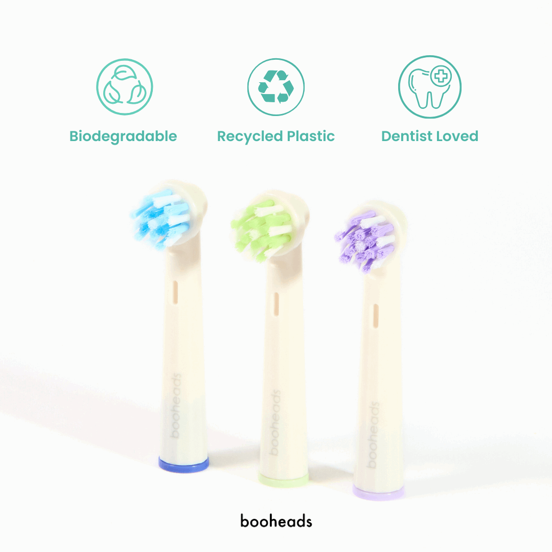 Electric Toothbrush Heads | OralB Compatible | Multicolour | Pack of 3