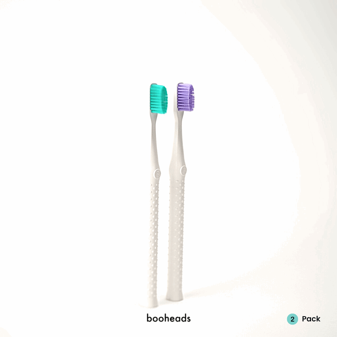 Toothbrush - Biodegradable | Aqua & Purple | Pack of 2