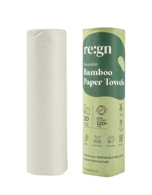 Reusable Paper Towels | Bamboo | Roll of 20